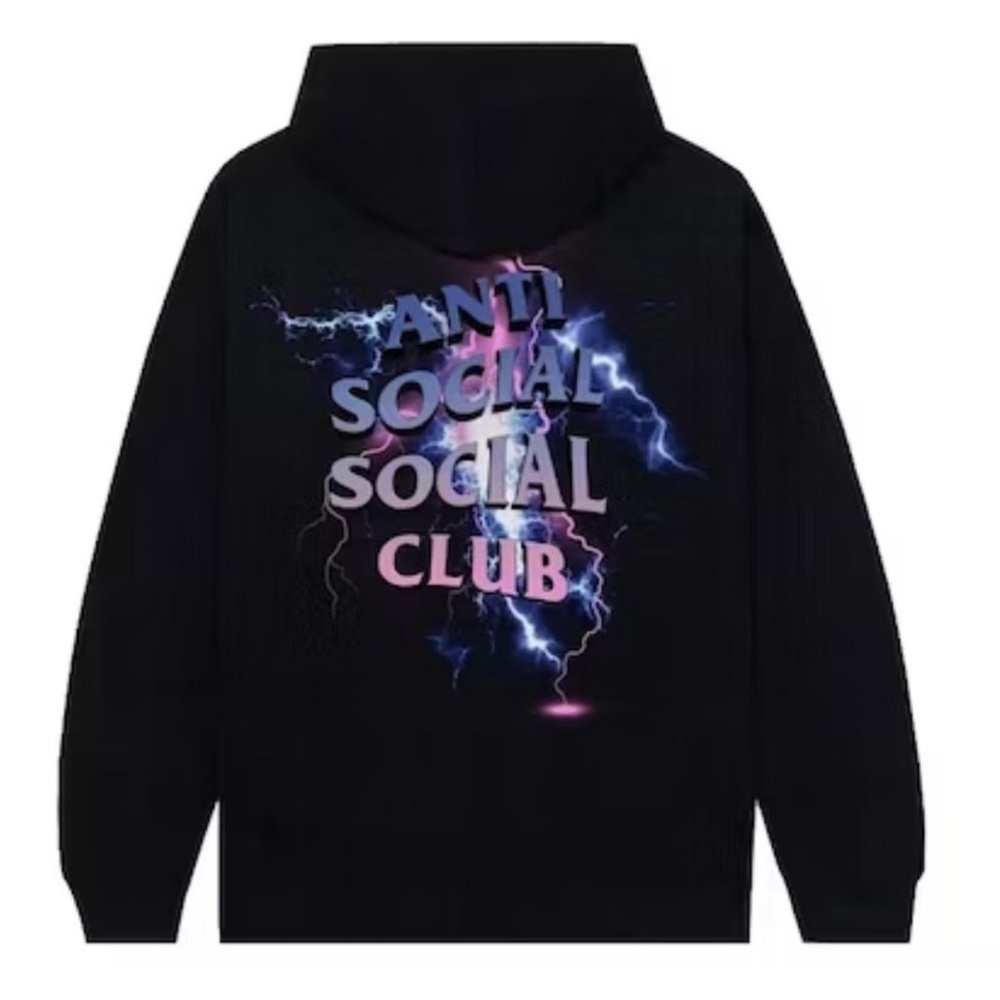 Anti Social Social Club Bolt From The Blue Hoodie Black DS